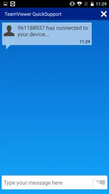 TeamViewer QuickSupport android App screenshot 1