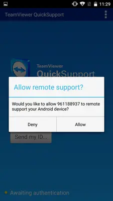 TeamViewer QuickSupport android App screenshot 2