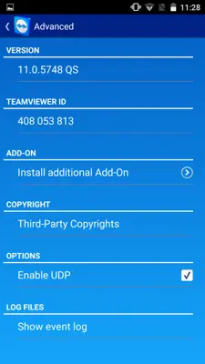 TeamViewer QuickSupport android App screenshot 3